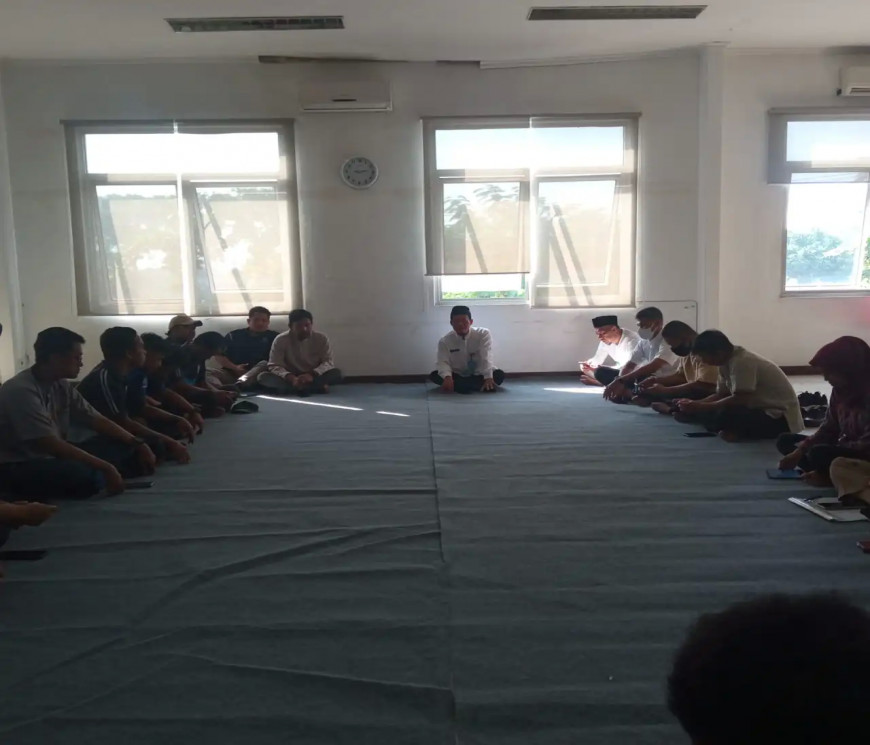 Bidang PJU, Dinas Perhubungan Kota Tangsel Adakan Rutinitas Pengajian Setiap Awal Bulan