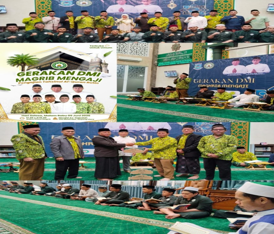 Gerakan DMI Magrib Mengaji di Masjid As Sajadah Villa Melati Mas Serpong Utara